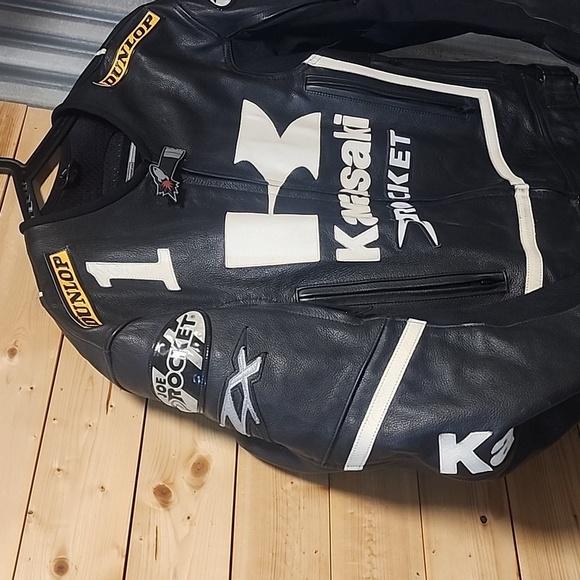 Kawasaki Joe Rocket Team, Race Jacket! Size 44 Authentic - Picture 7 of 14